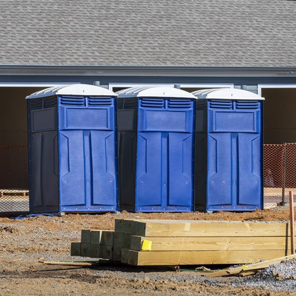 how often are the porta potties cleaned and serviced during a rental period in High Rolls New Mexico